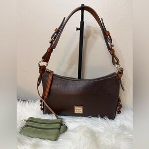 Dooney & Bourke Dark Brown Leather Shoulder Bag